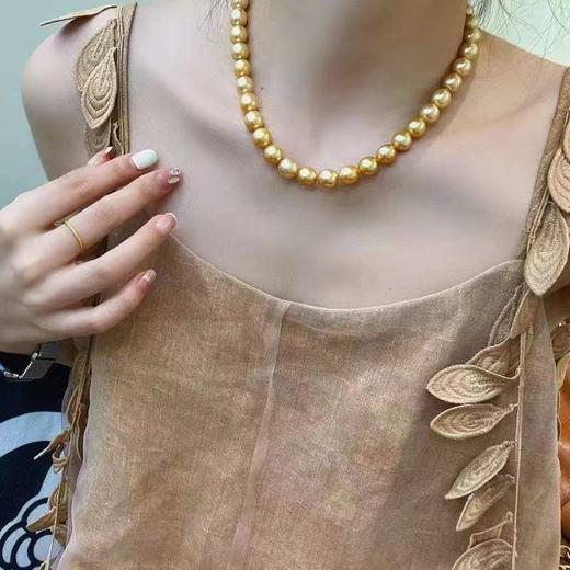 11.2-12.8mm色南洋金珠项链 商品图5