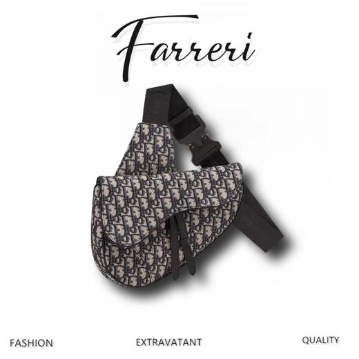 D家  Oblique  中号老花马鞍手袋D家 商品图0