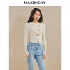 【主题纪念款】MAXRIENY*复古套头针织衫金花纽扣斜襟修身上衣(货号:MS85SW525) 商品缩略图2