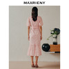 MAXRIENY仙美复古粉系带茶歇裙鱼尾连衣裙夏(货号:MC88DR368) 商品缩略图3