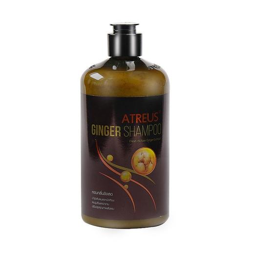 泰国ATREUS生姜洗发水护发清爽 控油去屑 AT生姜洗发水 控油姜汁不含硅去屑止痒滋养清爽清香洗发露 商品图1