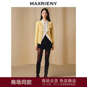 MAXRIENY率性复古双腰头拼接亮片低腰式裙裤短裤(货号:MC88PA771)