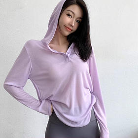 【限时秒】YOGACODE【火树银花系列】2024 柔软瑜伽服上衣长袖宽松透气运动罩衫女DWTS124094