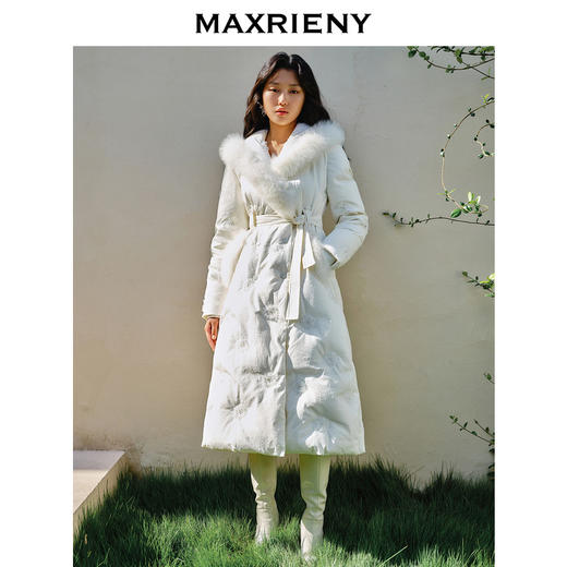 【商场同款】MAXRIENY冰雪女王羽绒*轻奢宫廷肌理狐狸毛条外套(货号:MC88DC778) 商品图3