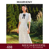 MAXRIENY甜美少女感露腰蝴蝶结连衣裙波点蕾丝裙(货号:MS88DR049) 商品缩略图0