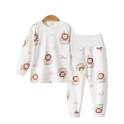 儿童宝宝纯棉无骨秋衣套装高腰舒适男女宝宝家居服73-110 商品图4