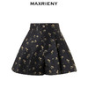 MAXRIENY宫廷复古郁金花提花高腰百褶短裤裙裤(货号:MC88PA792) 商品缩略图4