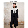 MAXRIENY*复古蝴蝶结大衣长款高级气质大衣外套(货号:MS88CT513) 商品缩略图1