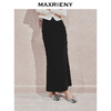 MAXRIENY贵雅新中式半身裙2024秋冬新款盘扣开叉裙子鱼尾半裙(货号:MS85SK506) 商品缩略图1