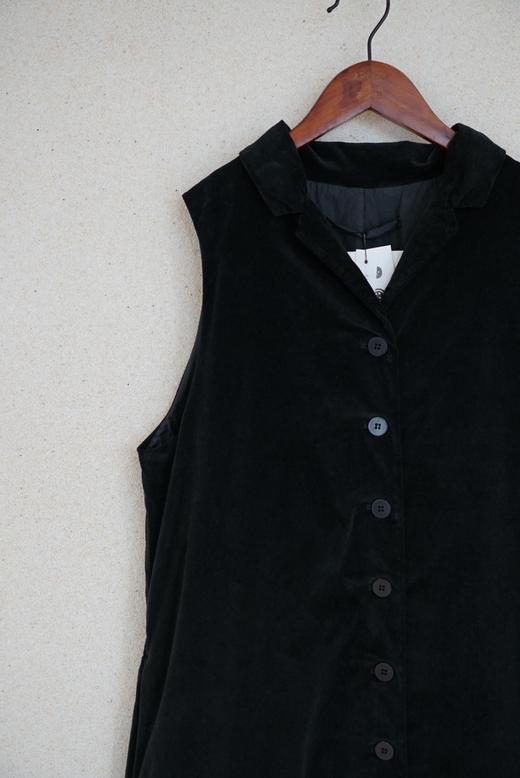 ALBUM DI FAMIGLIA 天鹅绒长款无袖背心裙连衣裙(棉衬里) 商品图12