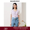 MAXRIENY提花欧根纱泡泡袖套头针织温柔浪漫上衣(货号:MC88SW532) 商品缩略图0