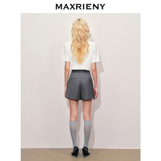 【浪漫度假-商场同款】MAXRIENY蕾丝裙摆短裙学院风甜美半裙(货号:MC85SK319) 商品图3