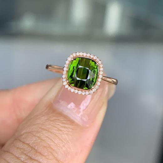 2.2克拉绿碧玺戒指 商品图1