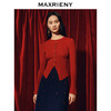MAXRIENY*复古红收腰针织衫冬款修身上衣战衣(货号:MC88SW850) 商品缩略图2