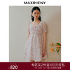 MAXRIENY假日玫瑰裙春日仙美茶歇裙玫瑰碎花连衣裙(货号:MC88DR277) 商品缩略图0