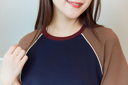 洋气活力插肩袖T恤 商品图2