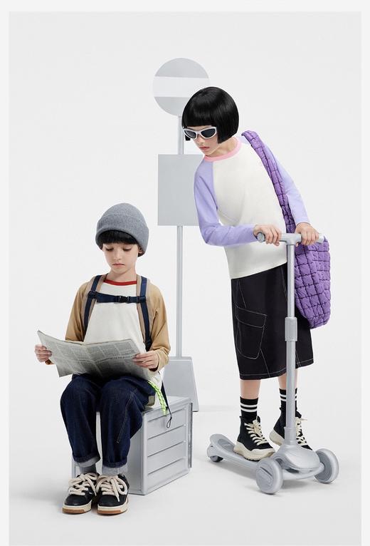 云仓 精梳棉 活力插肩袖T恤 洋气少年感 商品图6