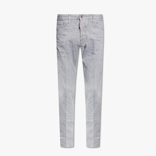 【二】DSQUARED2 男士 Cool Guy  字母徽标贴花棉质休闲牛仔裤 灰色 S74LB1580 S30260 852 商品图0