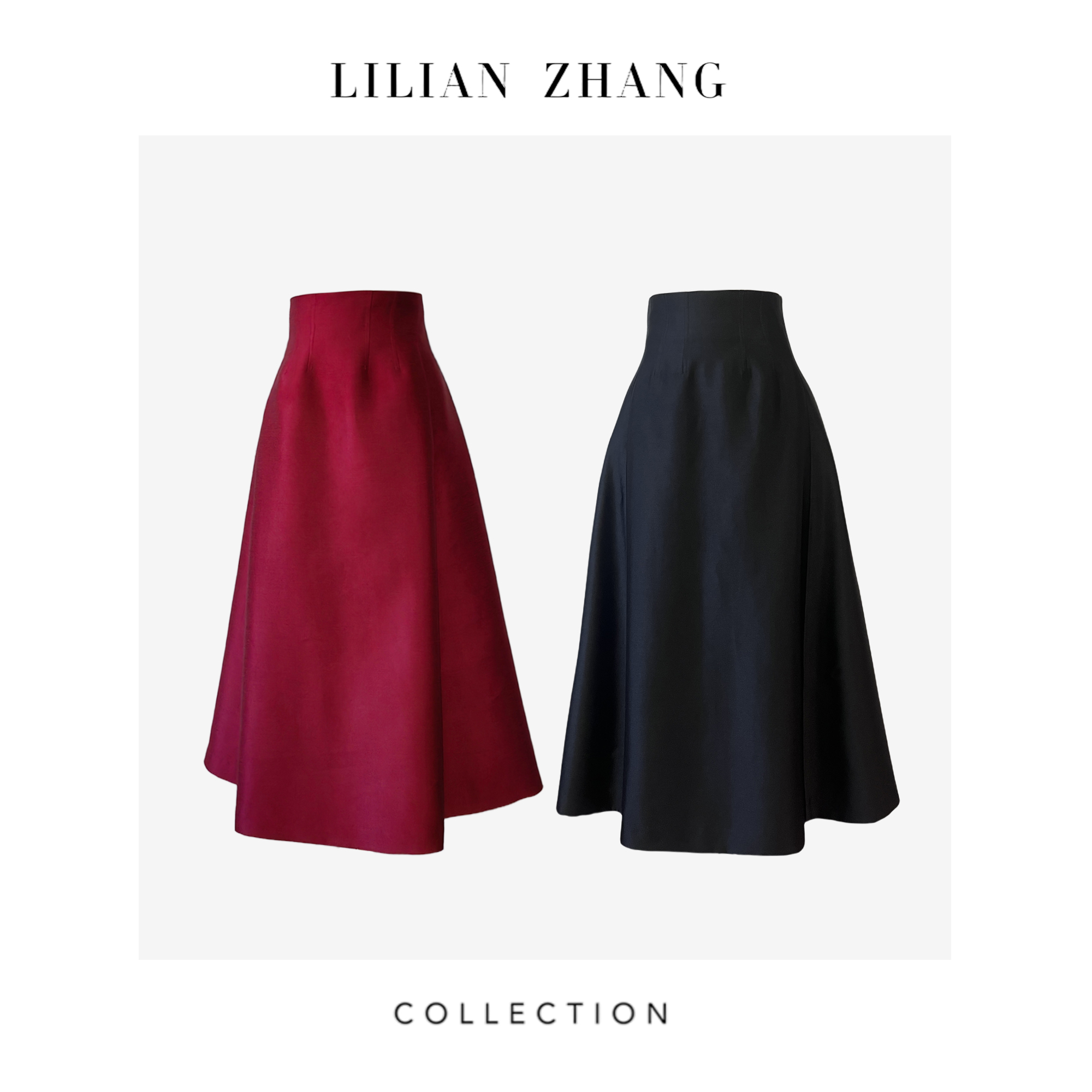 定制—罗马假日—优雅绽放 Lady挚爱气质显瘦高腰A摆半裙 2203041