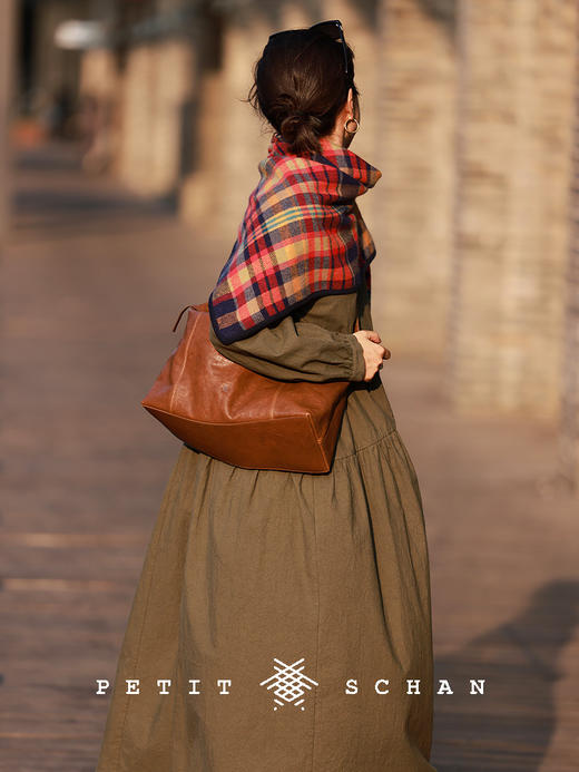 PETIT SCHAN小闪 CLO#587 rustic charm 野趣 日本进口皱感精梳长绒棉连衣裙 商品图4