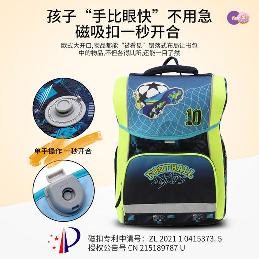 千千圈新款卡通儿童书包小学生幼儿园护肩减负舒适双肩包大容量 商品图4