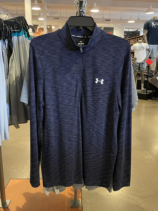 Under Armour/安德玛 男士半拉链立领运动套头透气长袖T恤 商品图3