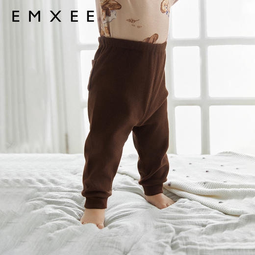 【宝宝服饰】嫚熙婴童裤子秋冬季男女宝宝羊毛低敏抗菌加绒内穿保暖裤儿童长裤 商品图1