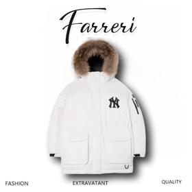 MLB 带毛领工装羽绒服 4款可选