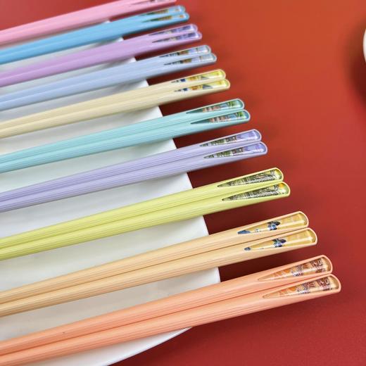 「9.9到手5双！国风韵味」2024新款国潮家用筷子 耐高温一人一筷10双十色分餐筷子餐饮用具 商品图2