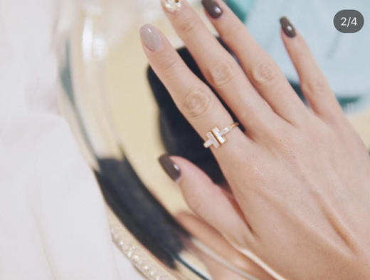 蒂芙尼重磅推荐的T系列，双T戒指贝母款（SJ） 商品图4