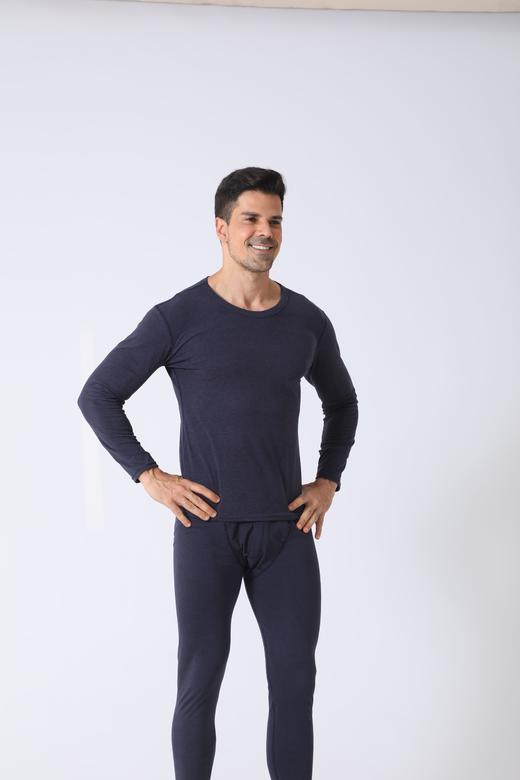 红豆莱卡棉发热男士保暖内衣女秋冬款抗菌抗静电秋衣秋裤套装 商品图8