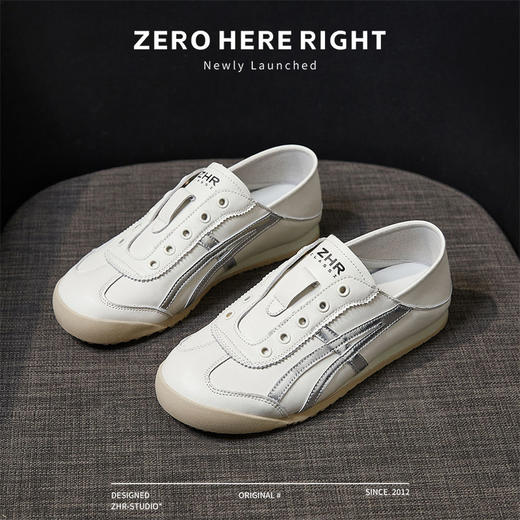 ZHR则则透气平底德训鞋女软底小白鞋女鞋2024新款ins百搭休闲鞋女 商品图8