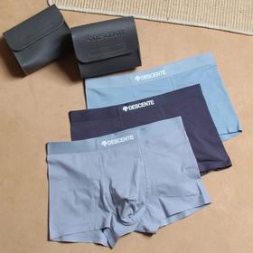 迪家纯棉60支无痕压胶5A级抑菌男士平角内裤