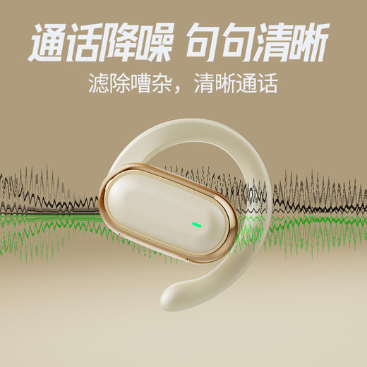  2024新款 x96 开放式挂耳蓝牙耳机 久戴不累耳 不易掉落适合运动 降噪技术通话清晰 蓝牙5.3 单次续航8小时 黑白黄三色可选 商品图2