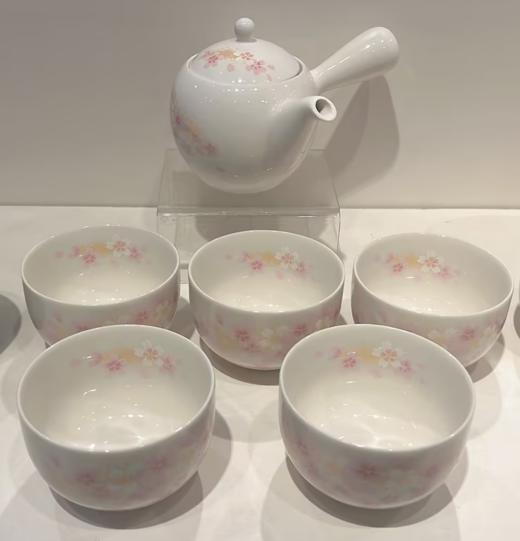 美浓烧枫叶茶壶套装一壶五杯蓝粉樱花茶壶套装樱花茶壶套装一壶五杯【不支持补差，非质量问题不退不换】S 商品图3