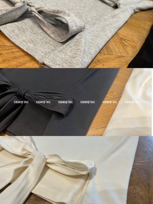 【门店同款】ENJOY夏季系绳字母T恤 158592835 商品图2