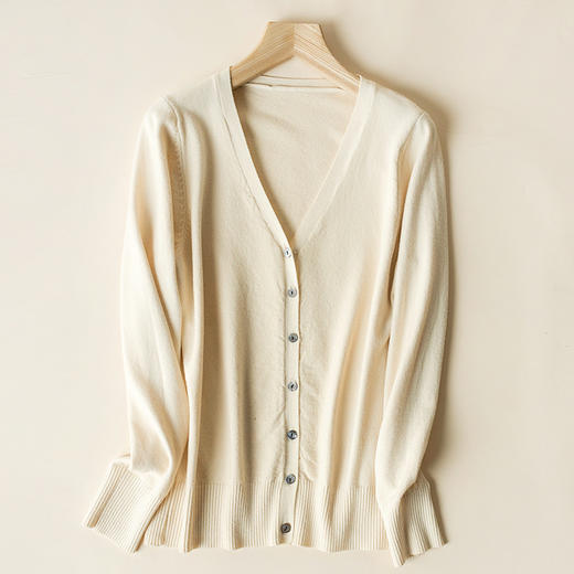 热卖！百搭针织衫！【加购2件减为99元 任选2件装】PSQUEEN 气质V领针织开衫 12色可选 秋冬必选 商品图11