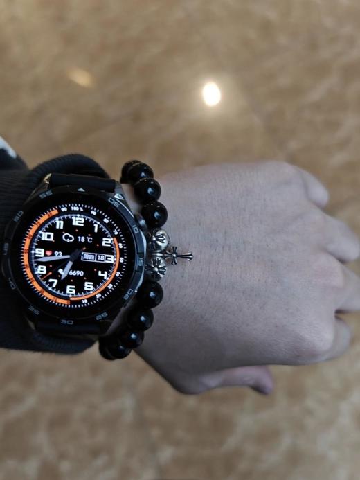 克罗心黑曜石&青金石银珠手串情侣款（AS） 商品图4