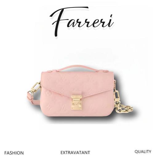 驴家M47045  全皮邮差 粉色，紫色 商品图0