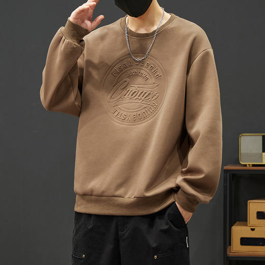 【新款DYY】大依优型大码圆领卫衣男宽松休闲上衣胖子加肥加大男士潮流 商品图2