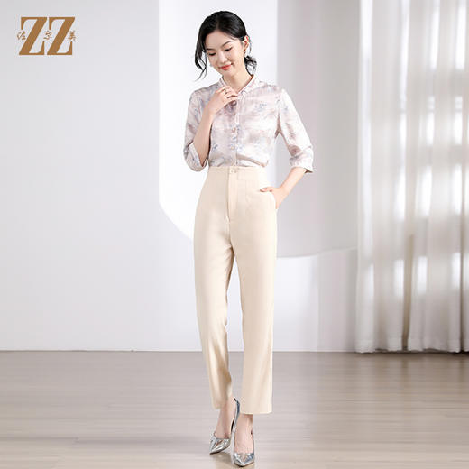 佐尔美秋季新款 时尚简约长裤女M41KC03 商品图0