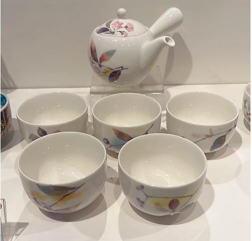 美浓烧枫叶茶壶套装一壶五杯蓝粉樱花茶壶套装樱花茶壶套装一壶五杯【不支持补差，非质量问题不退不换】S 商品图6