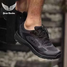 君洛克小飞鱼训练鞋低帮黑色透气网面夏季款防滑耐磨减震体能鞋