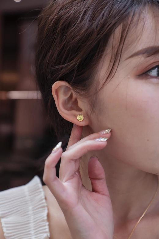 卡地亚精雕机雕刻Love系列金银双色耳钉（SJ） 商品图12