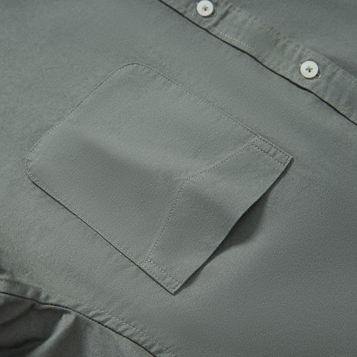 【100棉 多色】罗蒙秋季男装长袖衬衫男士休闲百搭时尚简约衬衣男 商品图8