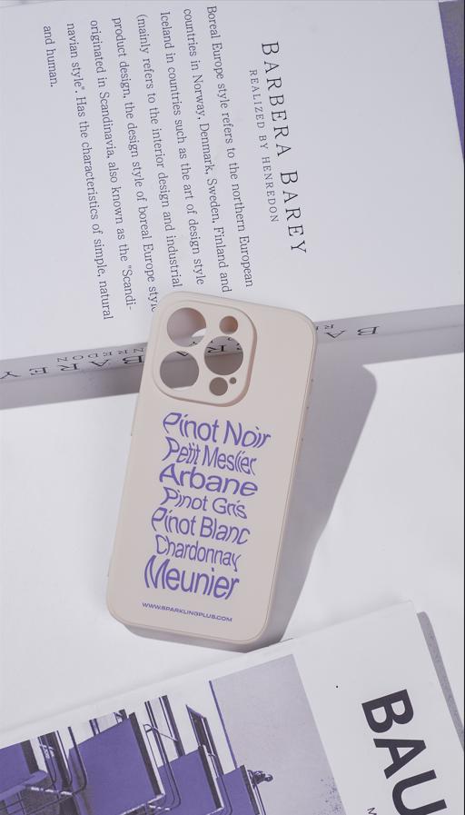 【槟客周边】| Sparklingplus 七种葡萄品种 液态硅胶防摔手机壳 商品图2