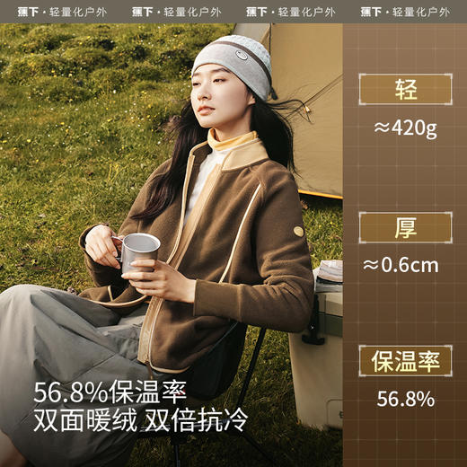 【蕉下精选】蕉下宽松万粒绒外套女PO87424 初秋新款防风百搭通勤抗静电薄外套 商品图1