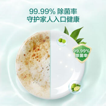 京东京造小苏打洗洁精 1kg*3瓶 食品级不伤手 99.99%除菌 去农残 柠檬祛味 /家庭清洁/纸品 /家庭环境清洁 /洗洁精 商品图3