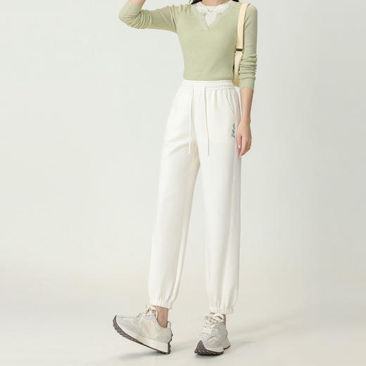 【特惠不退换】莱赛尔天丝面料运动休闲风束脚萝卜裤  FLW-C4FC56278-9【5K6278】 商品图3