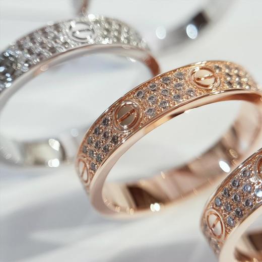 卡地亚*love满天星宽版三排钻戒指（SJ） 商品图6